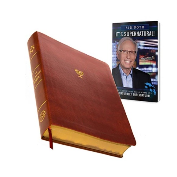 Holy Scriptures‎ It's Supernatural Sid Roth Jewish Brown Leather Cover Brand New - Picture 6 of 6